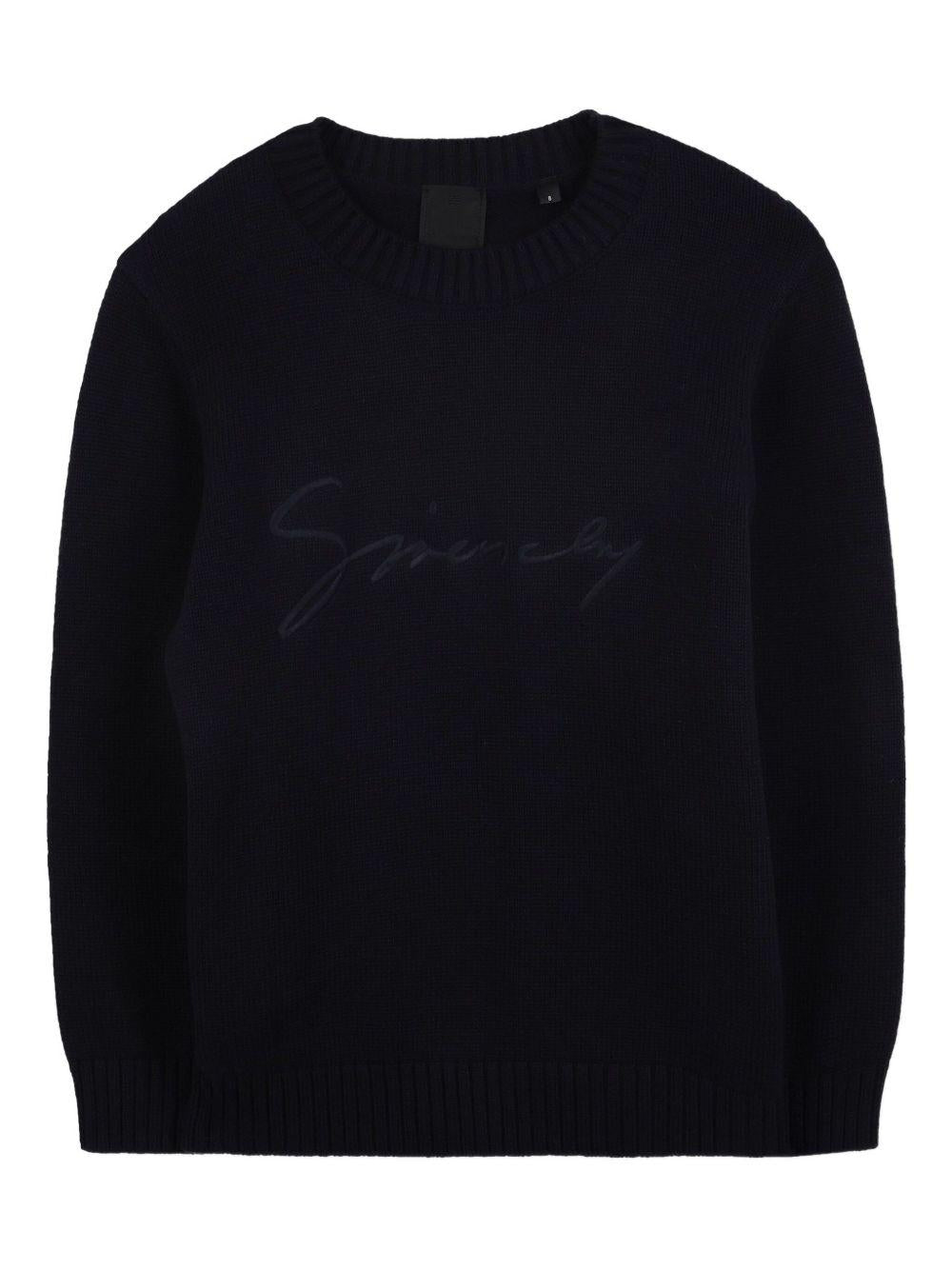 Maglione con Ricamo e Orlo a Coste H31027 853 GIVENCHY KIDS 