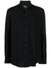 Camicia nera rigata