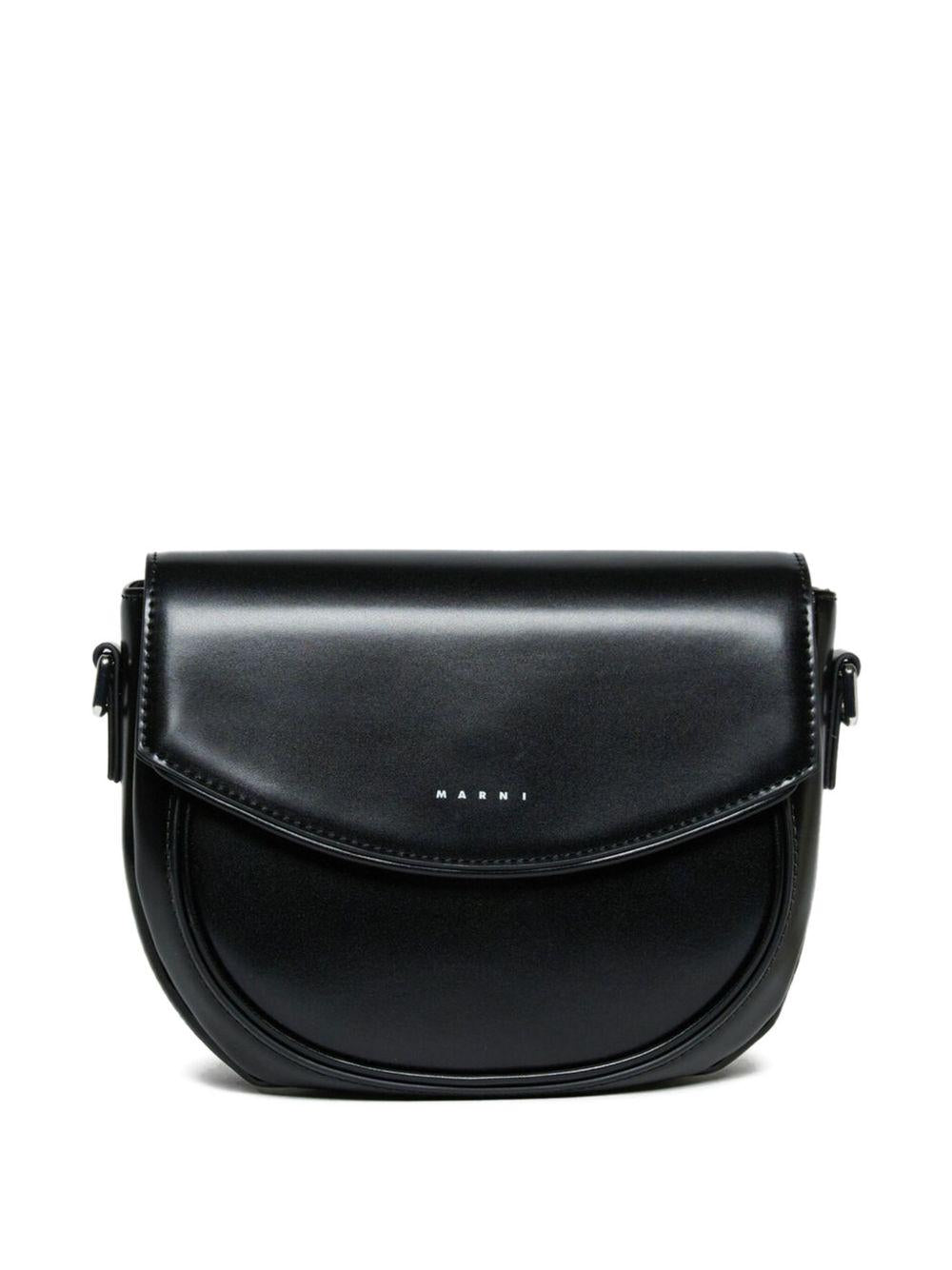 Borsa nera a tracolla con chiusura magnetica per bambini M01476M00TK 0M900 MARNI KIDS 