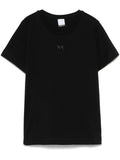 Black T-shirt with Love Birds embroidery