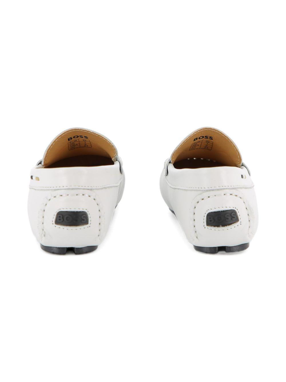 Mocassini driving shoes con suola gommini J52808 130 BOSS KIDSWEAR 