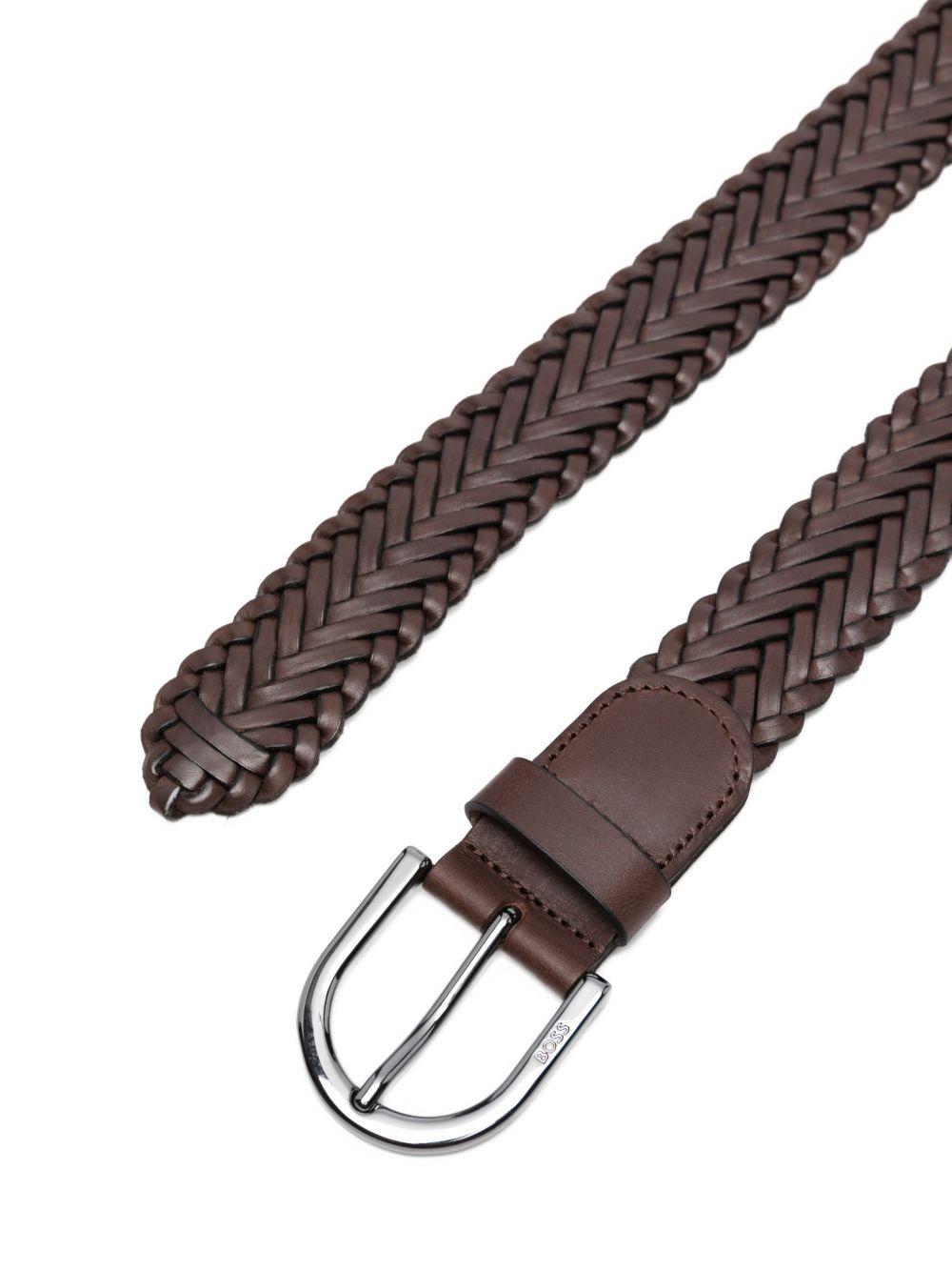 Cintura intrecciata in pelle 50563980 202 BOSS 