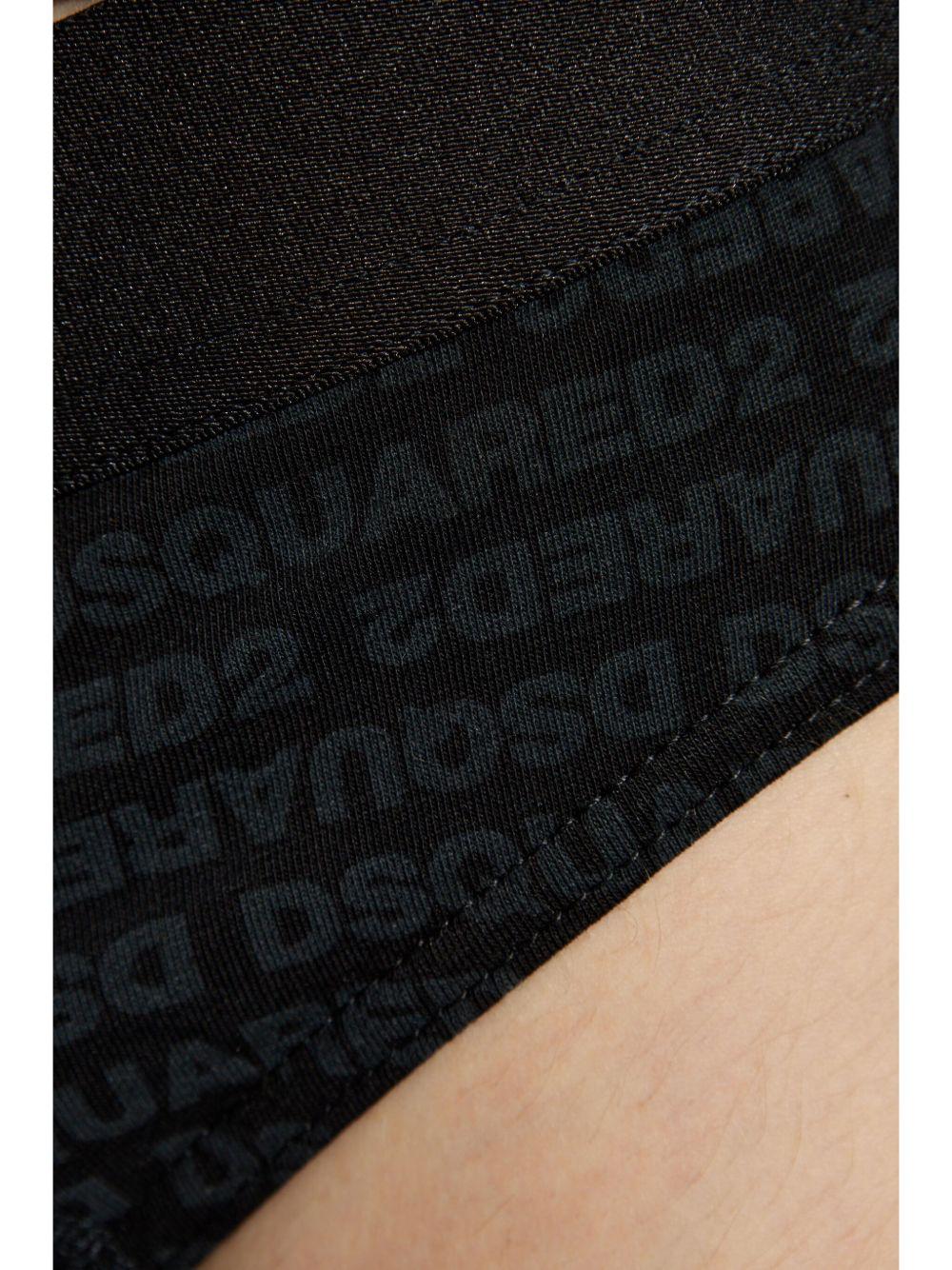 Set nero logo all-over (2pz) D9H135510 001 DSQUARED 