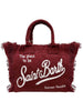 Borsa vanity in tela bordeaux