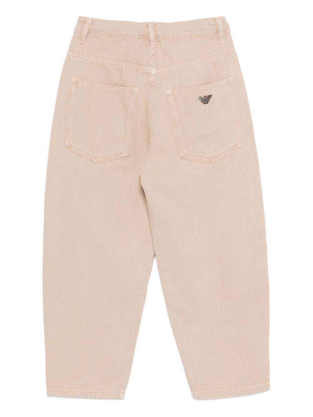 Pantaloni in cotone a gamba larga EB000937AF21782 U6076 EMPORIO ARMANI KIDS 