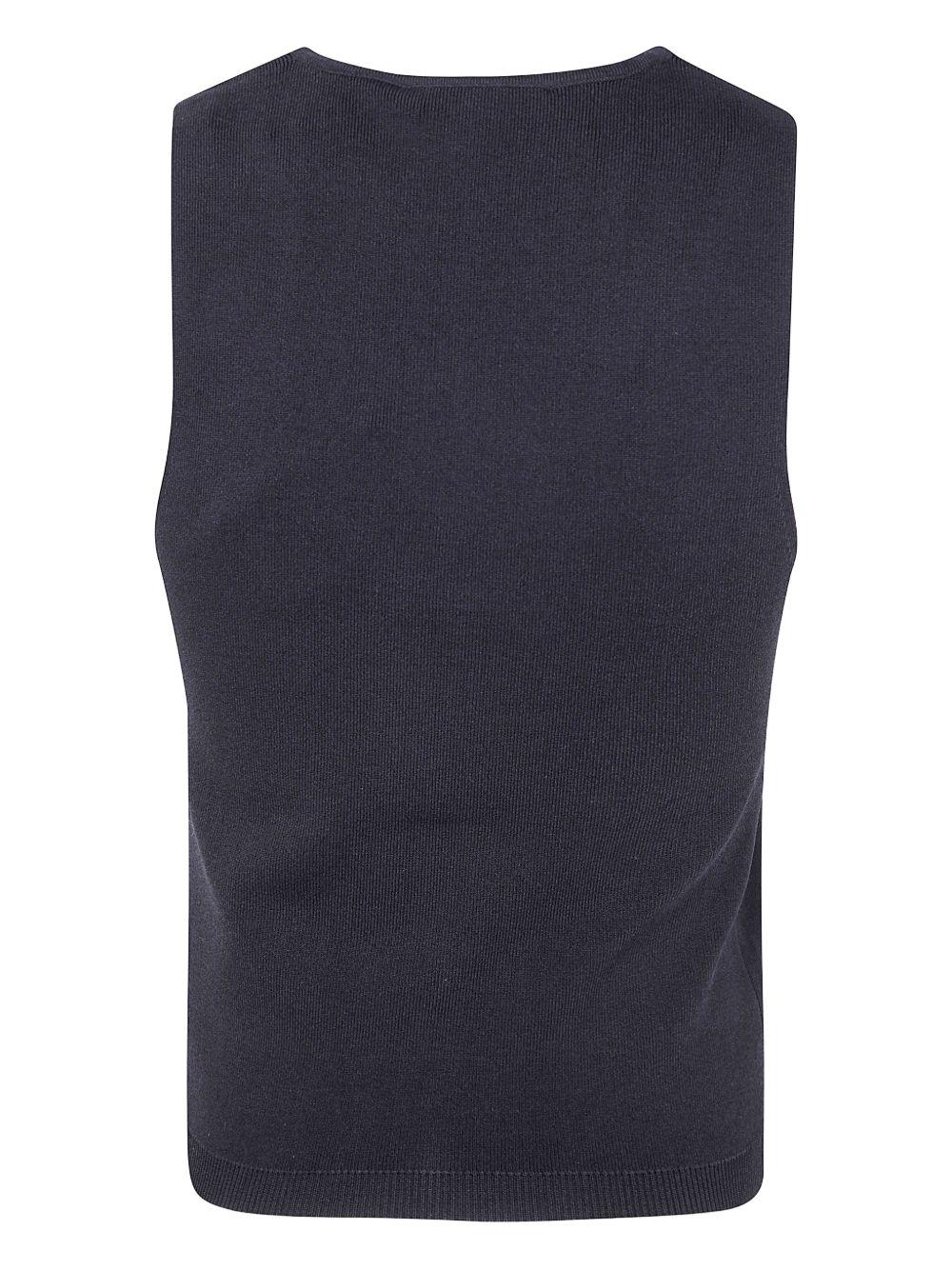 Top Senza Maniche con Dettagli a Smerlo 252TP3202 00006 TWINSET 