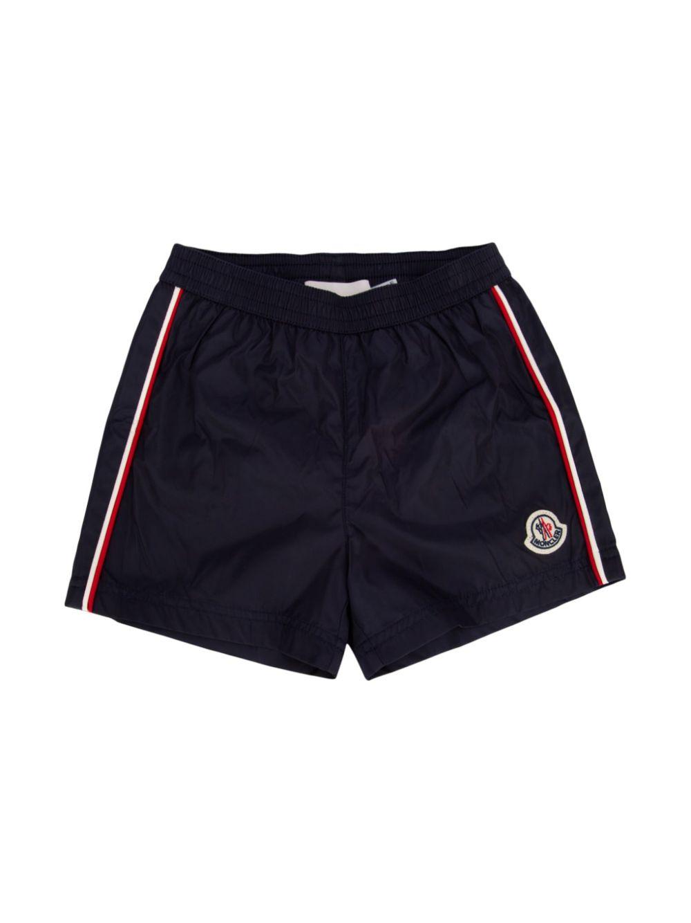 Costume da bagno con bande laterali L19512C0000453326 742 MONCLER KIDS 