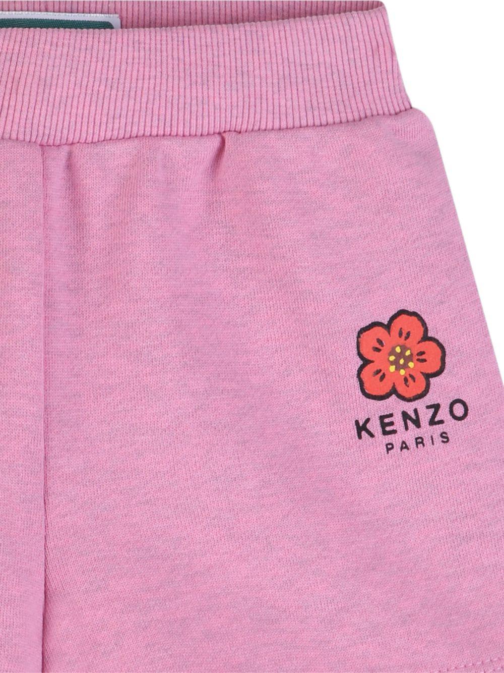 Shorts in cotone con elastico in vita K61810 47F KENZO KIDS 