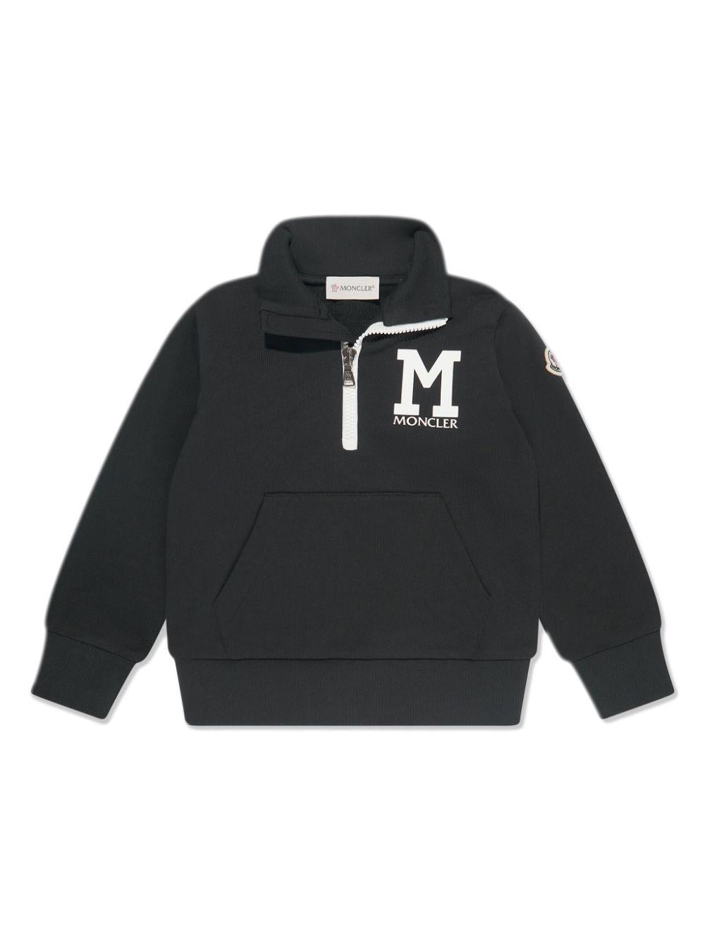 Set da due nero monogramma logo 9548M00006809AG 999 MONCLER KIDS 