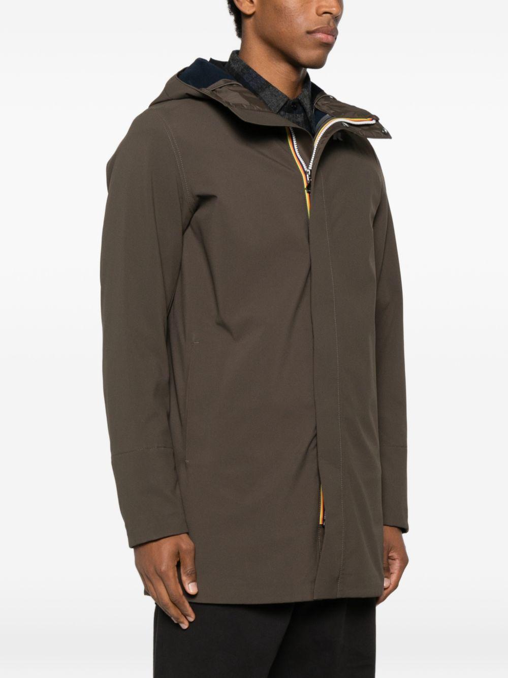 Giacca verde militare con cappucc K7126UW B3A K-WAY 