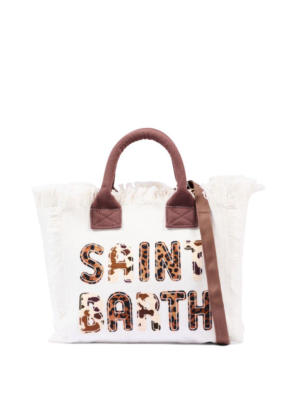 Borsa mare in cotone con frange COL0001# 00326L MC2 SAINT BARTH KIDS 