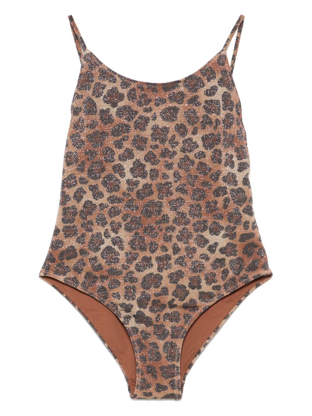 Costume cecille mini kids leopardato lurex
