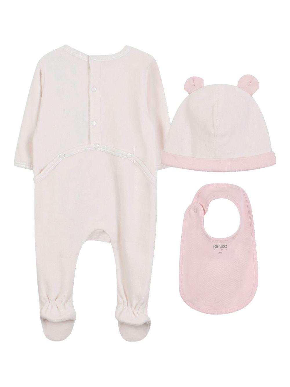 Set Neonato con Stampa Elefante e Cappello Abbinato K61248 47R KENZO KIDS 