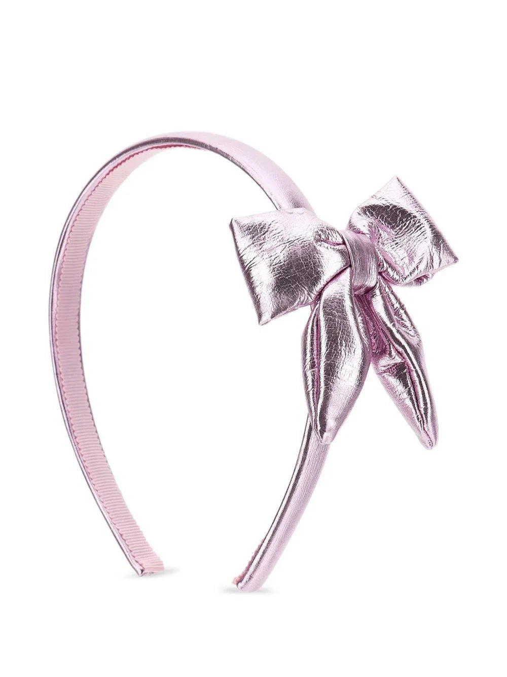 Cerchietto Rosa Cipria Monnalisa con Fiocco Oversize