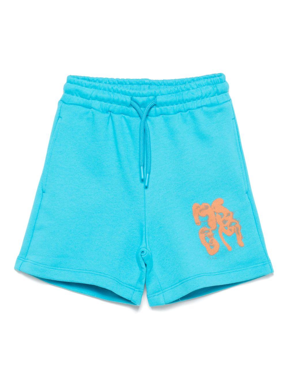 Bermuda turchese logo frontale