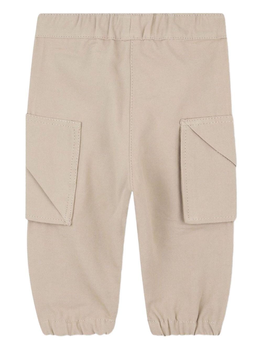 Pantaloni Cargo Affusolati con Logo Ricamato K61288 249 KENZO KIDS 