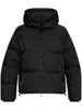 Giubbino nero logo all-over