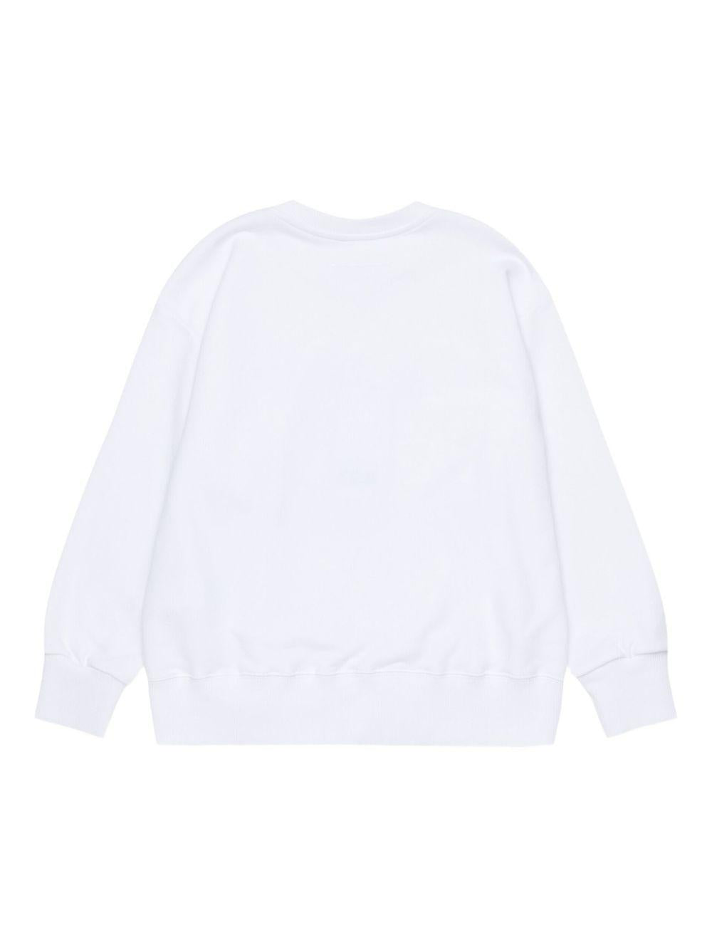 Felpa con stampa logo M60868MM04H M6100 MM6 MAISON MARGIELA KIDS 