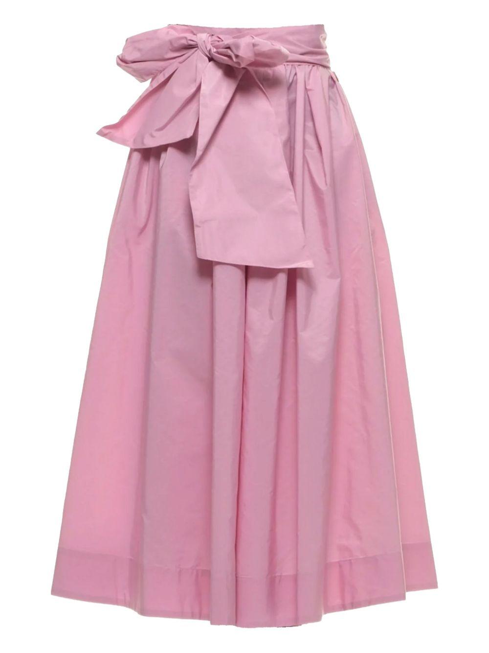 GONNA AMPIA IN TEFFETA' DETTAGLIO FIOCCO Rosa GOKD05146 ROSA AKEP 