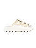 Eva one-piece slide two buckles bianco