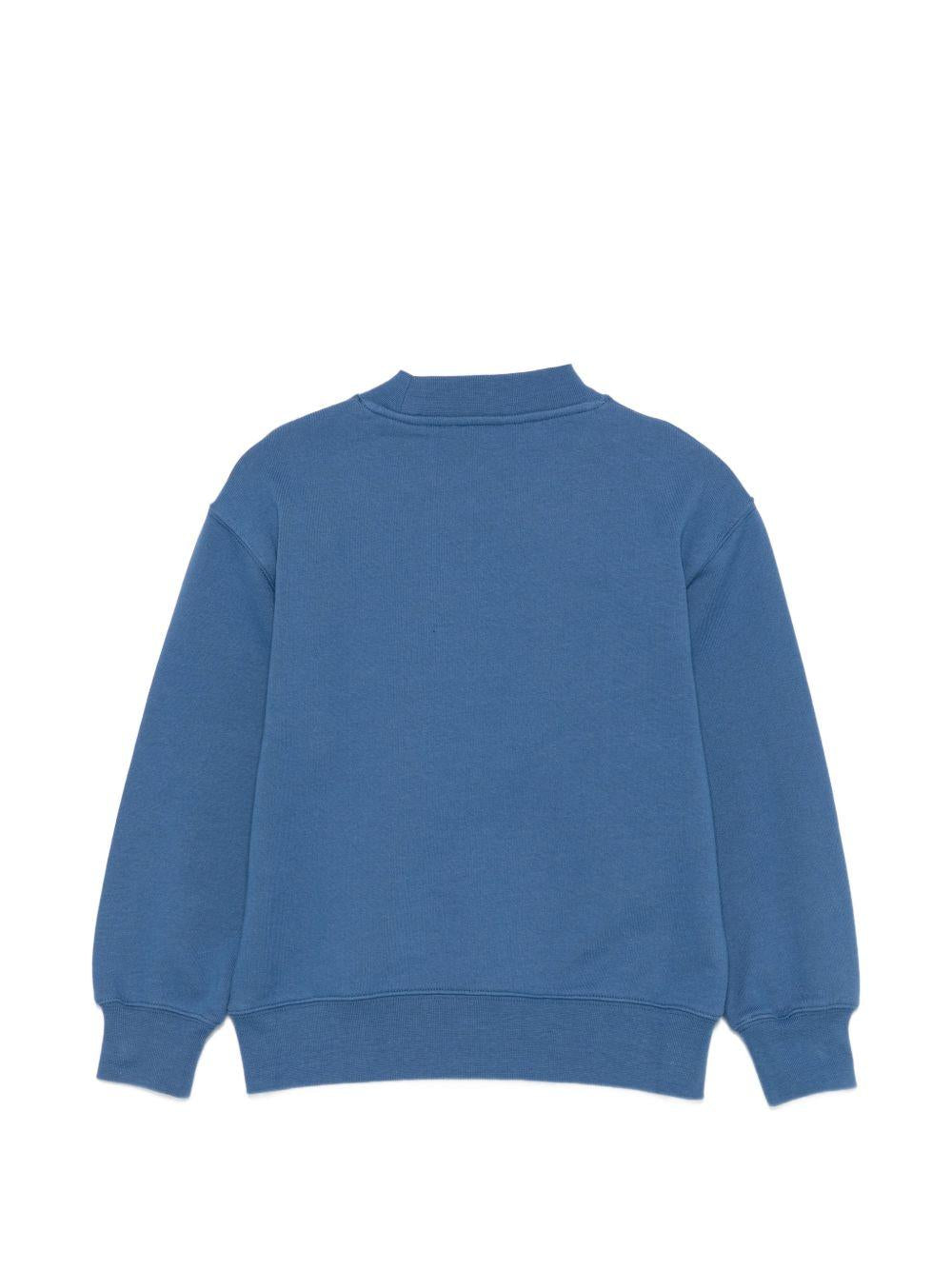 Felpa con scritta in cotone PBBA012S26FLE001 060 PALM ANGELS KIDS 