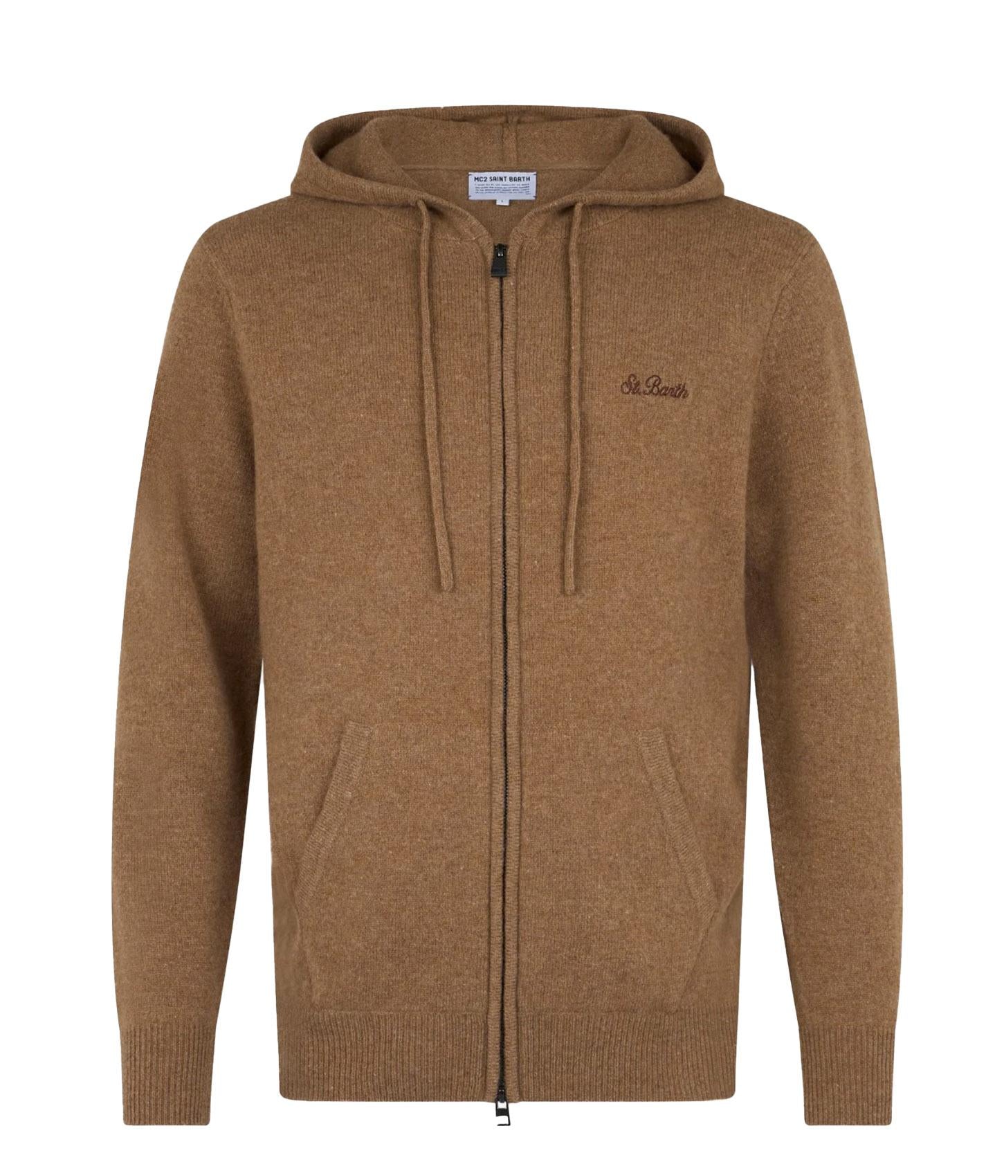 Cardigan notting cammello