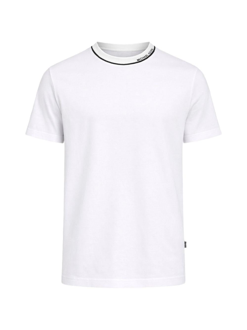 T-shirt girocollo con bordino CS652SN19P 100 MICHAEL KORS 
