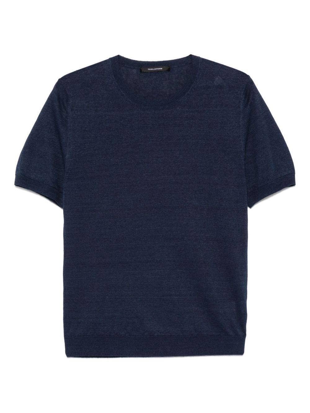 T-shirt Josh in filo blu JOSHGSE2502 598 TAGLIATORE 