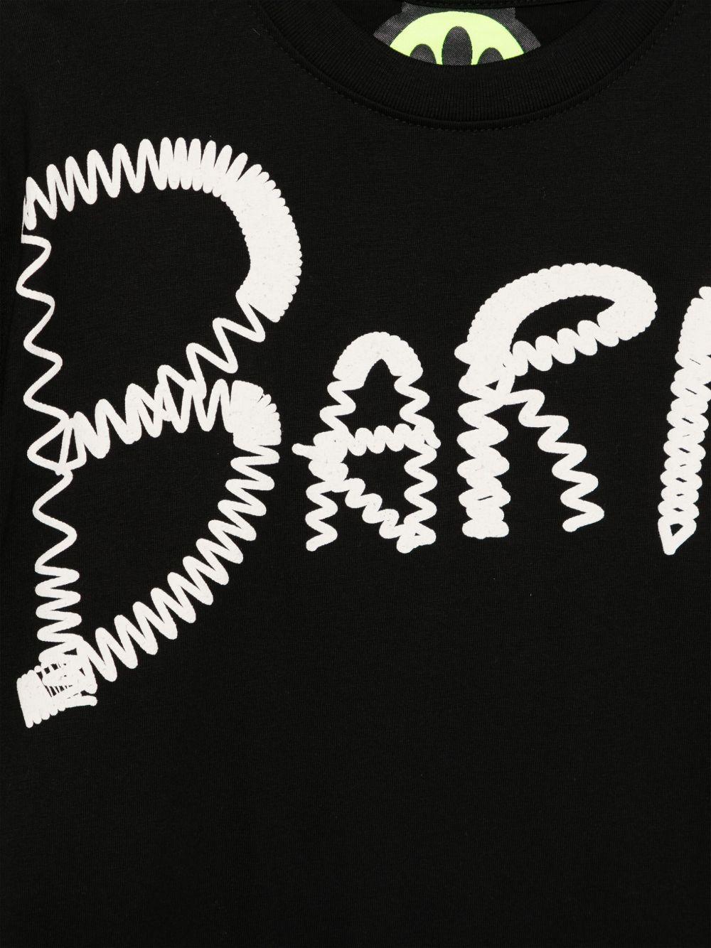 T-shirt nera logo molle