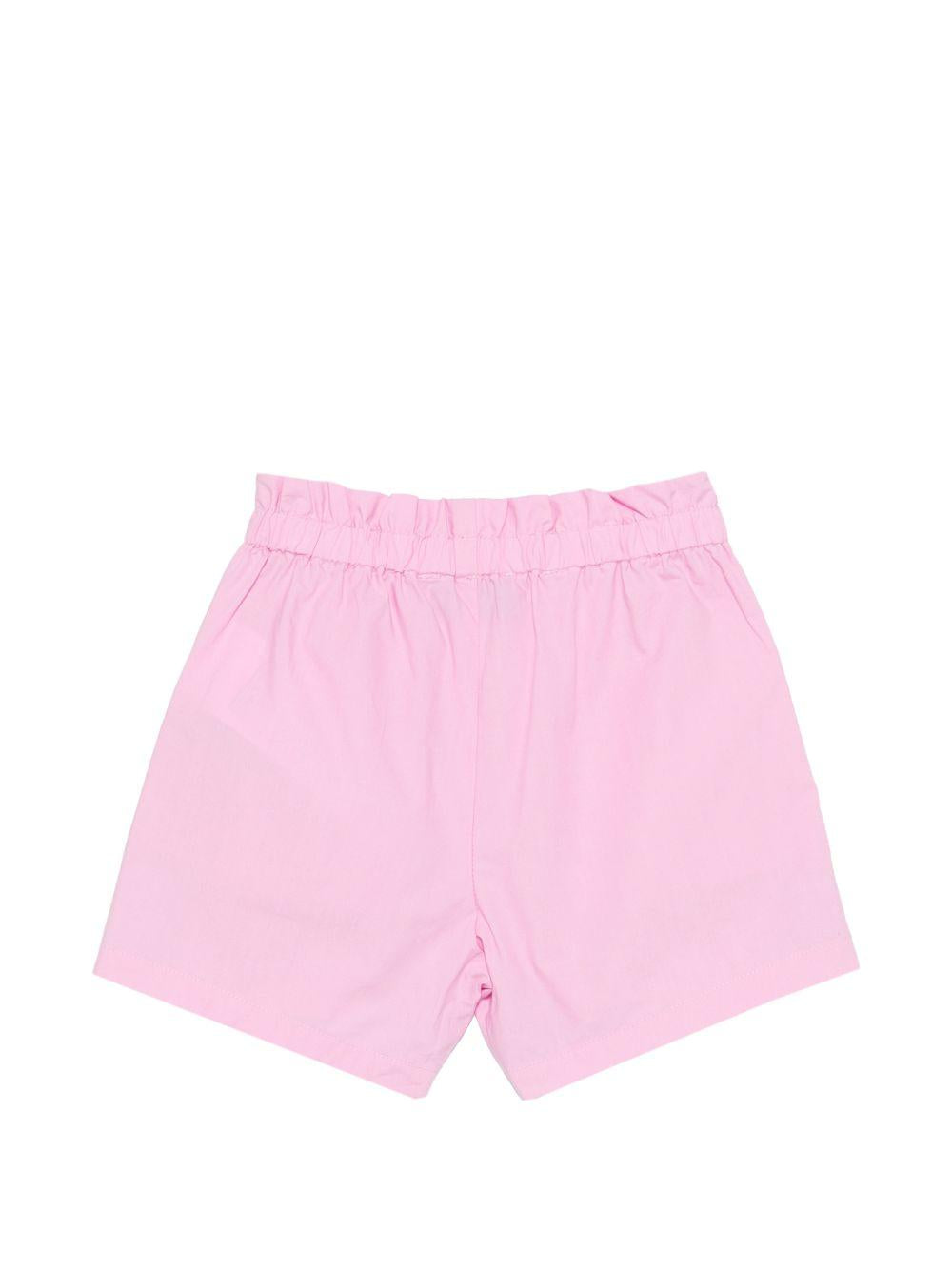 Shorts rosa con orsacchiotto MDQ00FLLA10 51473 MOSCHINO KIDS 
