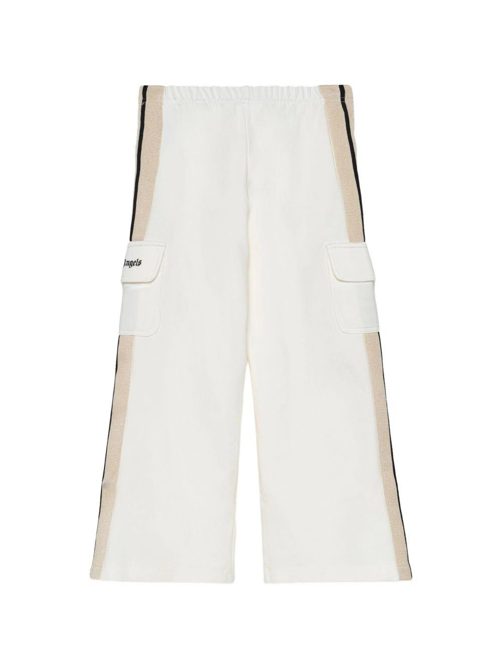 Pantaloni cargo con banda laterale PGCJ011S26FLE001 002 PALM ANGELS KIDS 