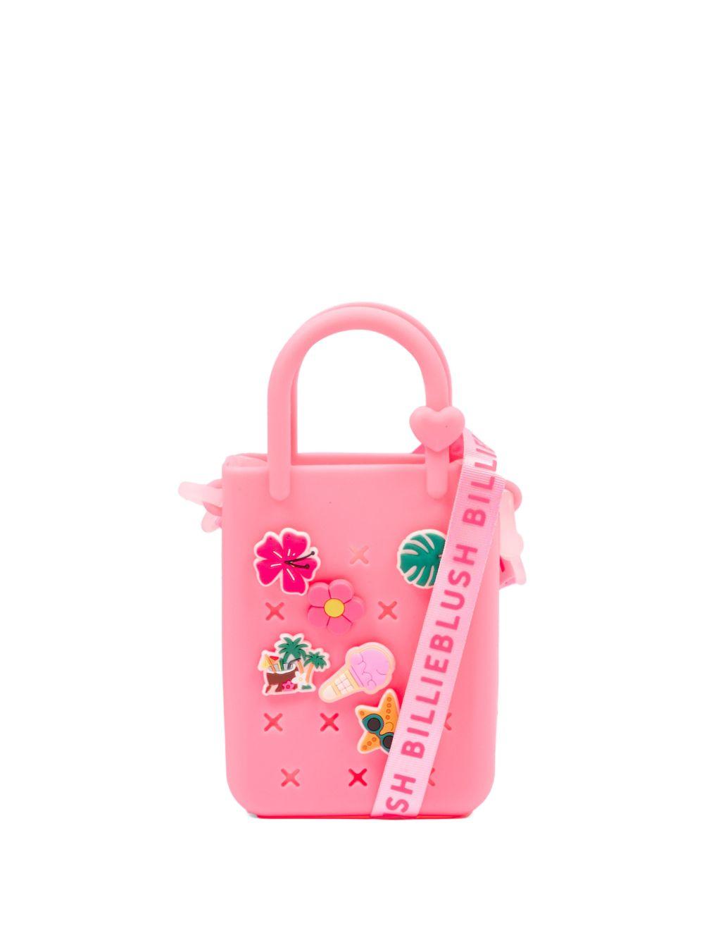 Borsa a spalla in silicone con applicazioni U22042 499 BILLIE BLUSH KIDS 