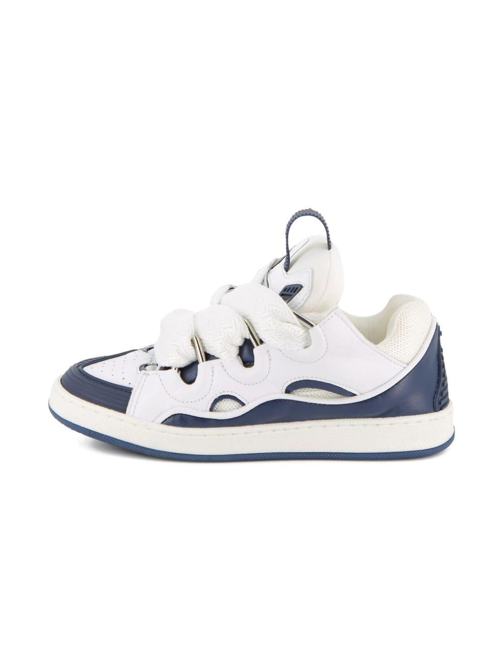 Sneakers in pelle con lacci fantasia N30357 N68 LANVIN KIDS 