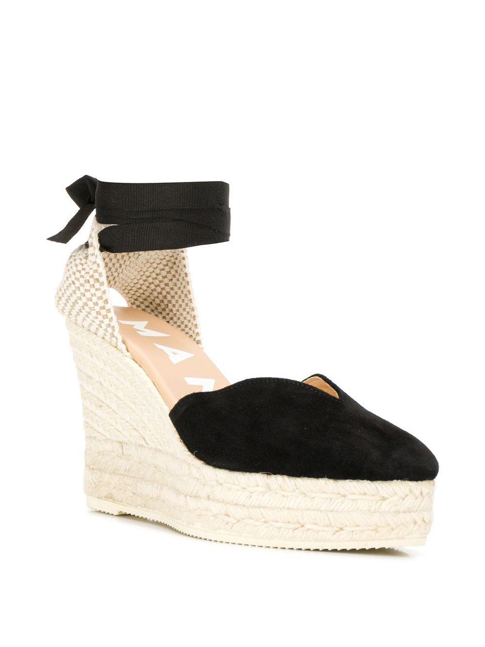 Espadrillas Hamptons heart nero scamosciato K10WH BLACK MANEBI 