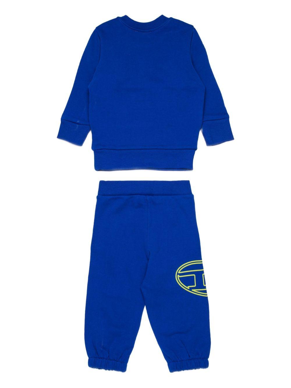 Completo Sportivo Blu con Logo K00716KYAVF K89G DIESEL KIDS 