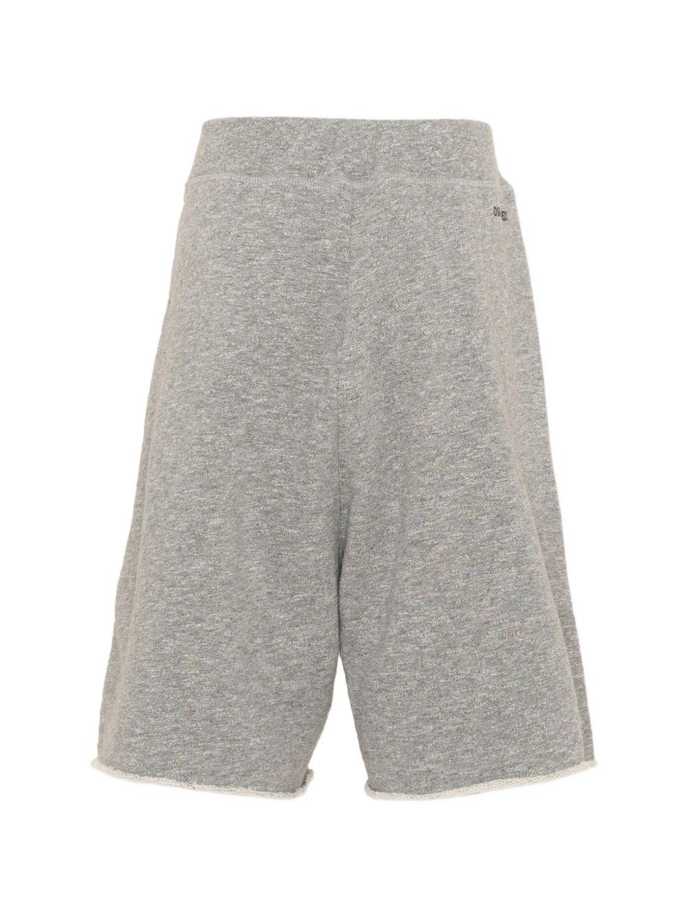 Bermuda in cotone con orlo sfrangiato DQ3390D0AHK DQ902 DSQUARED KIDS 