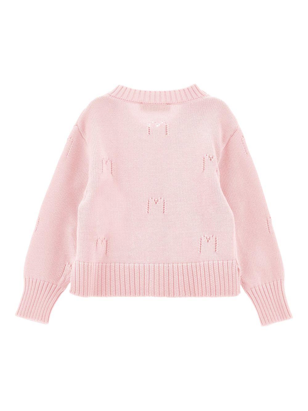 Cardigan in maglia con fiocchetti 17G8017029 0091 MONNALISA KIDS 