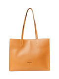 Hammered leather shopping bag