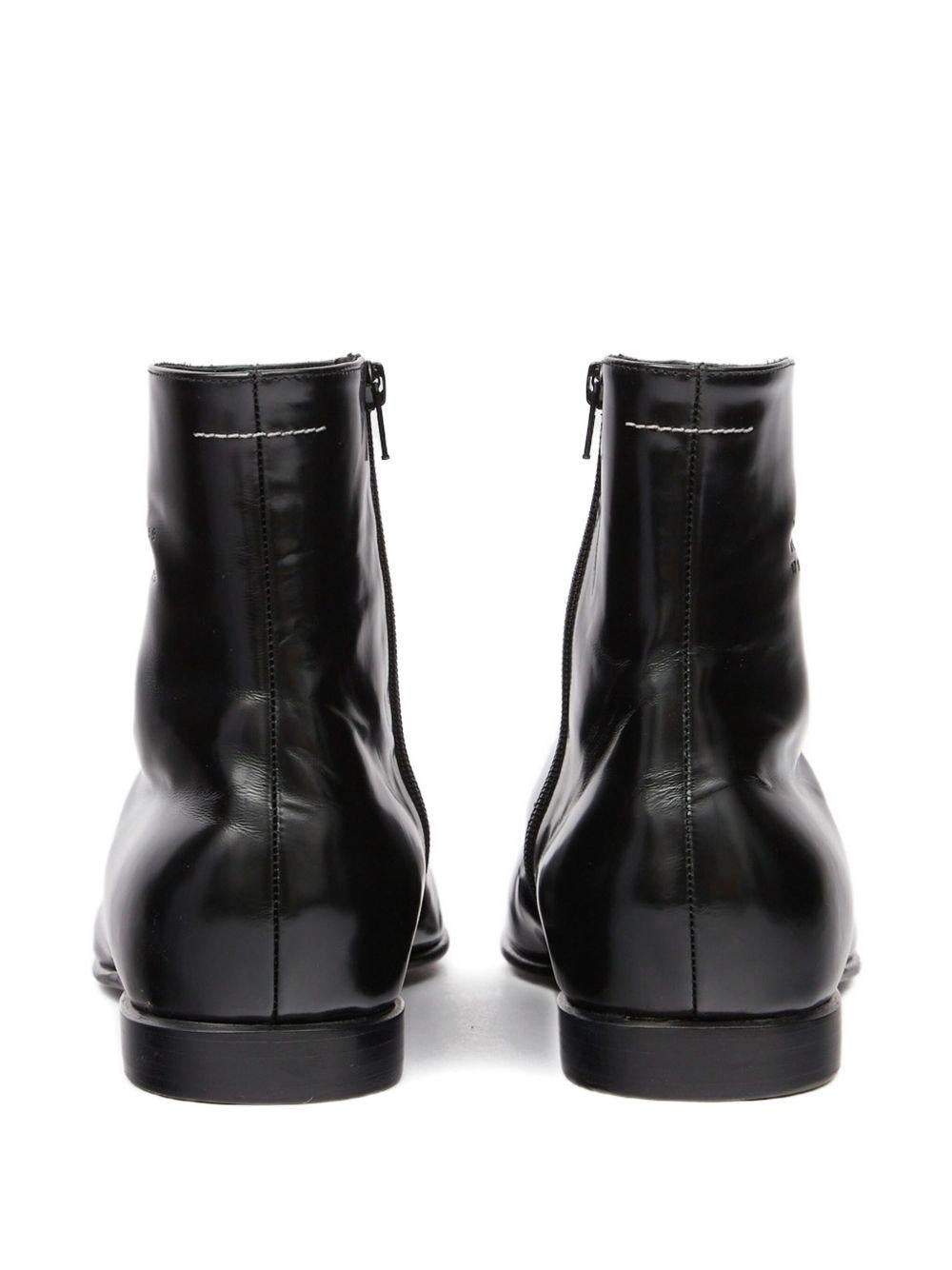 Stivaletti in pelle con zip posteriore SH1WU0013P7137 T8013 MM6 MAISON MARGIELA 