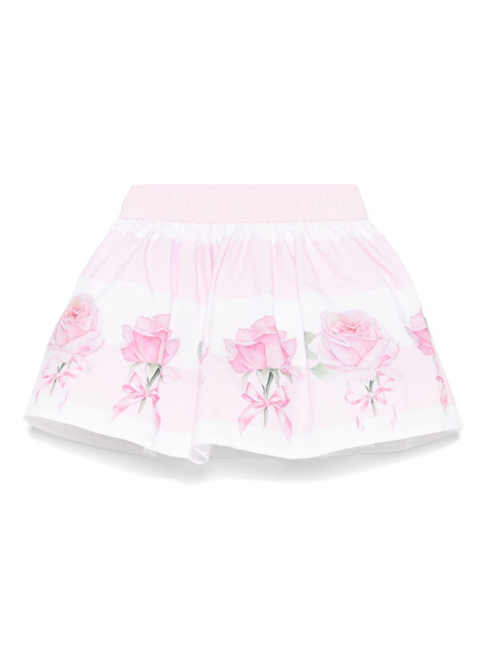 Gonna rosa con fantasia