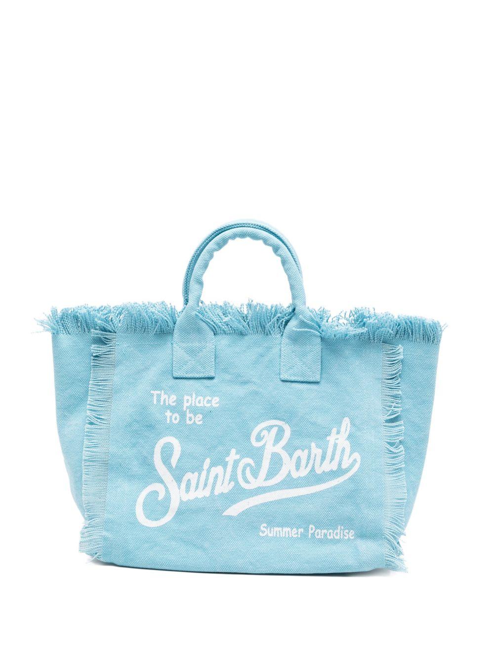 Borsa mare in cotone con frange COL0001# 00165L MC2 SAINT BARTH KIDS 