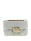 Borsa a spalla trapuntata con dettaglio love birds
