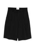 Shorts con pieghe frontali
