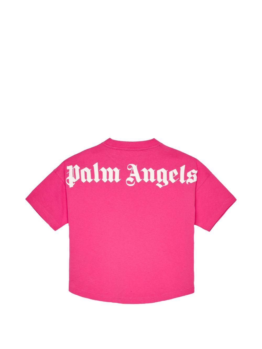 T-shirt a maniche corte con logo PGAA001S26JER001 044 PALM ANGELS KIDS 
