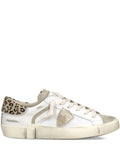 Sneakers con dettaglio leopardato