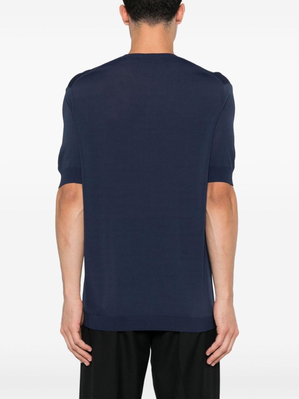 maglioncino k186 blu mezze maniche L1MFW24256699 E044 LOW BRAND 