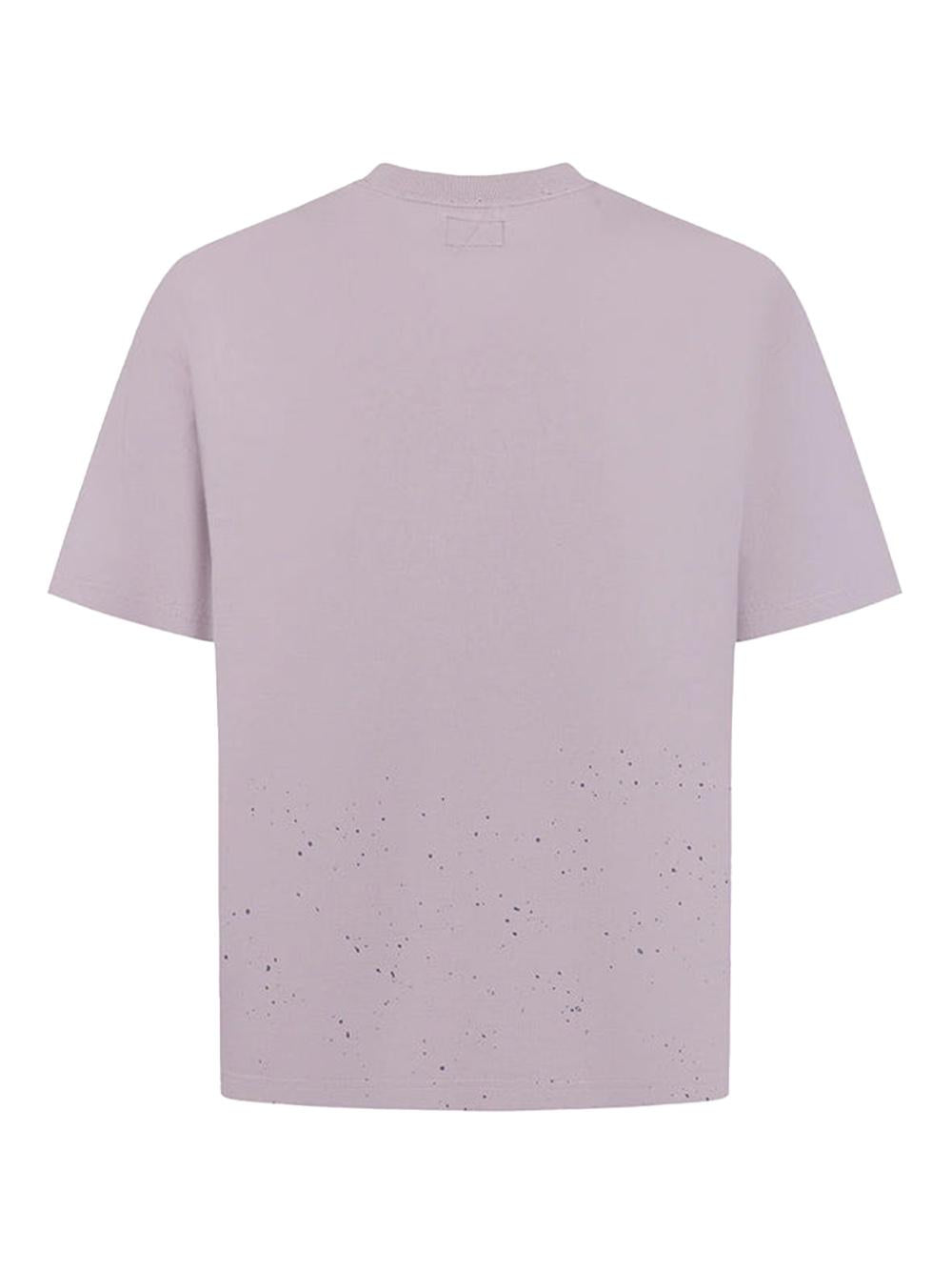 T-shirt viola chiaro logo gabbiano spray 2ESHTM5TS1136 PRL EVISU 