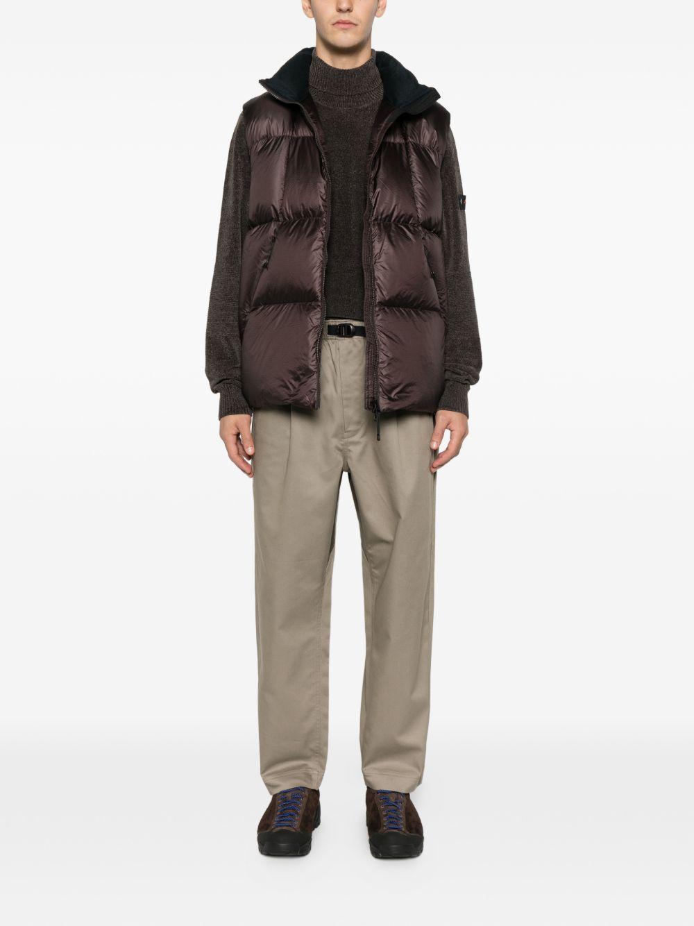 Maglione grigio con scollo arrotolato e logo Peuterey PEU525999011970 372 PEUTEREY 