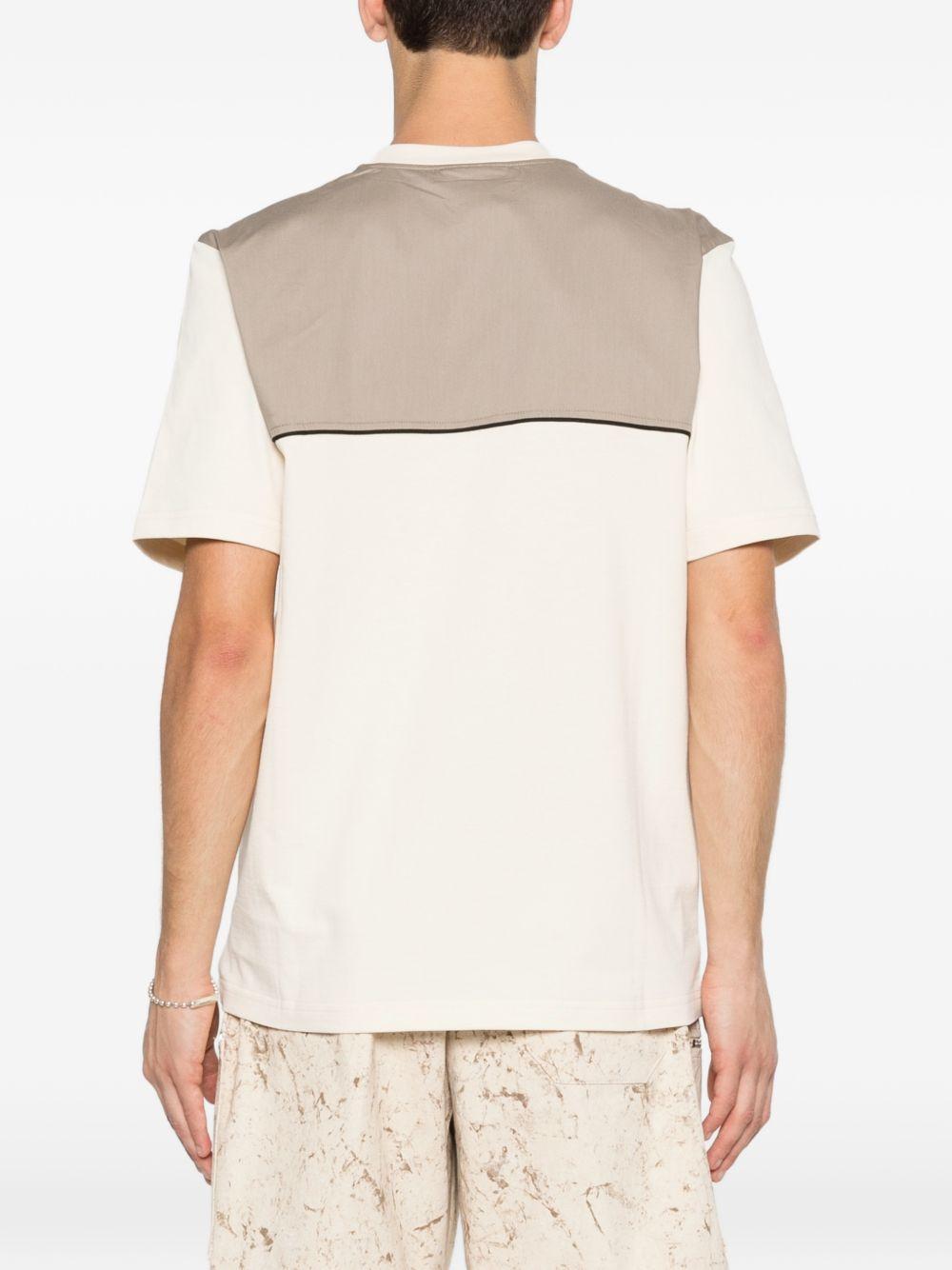 T-shirt in cotone girocollo XM4278 BEIGE YES LONDON 