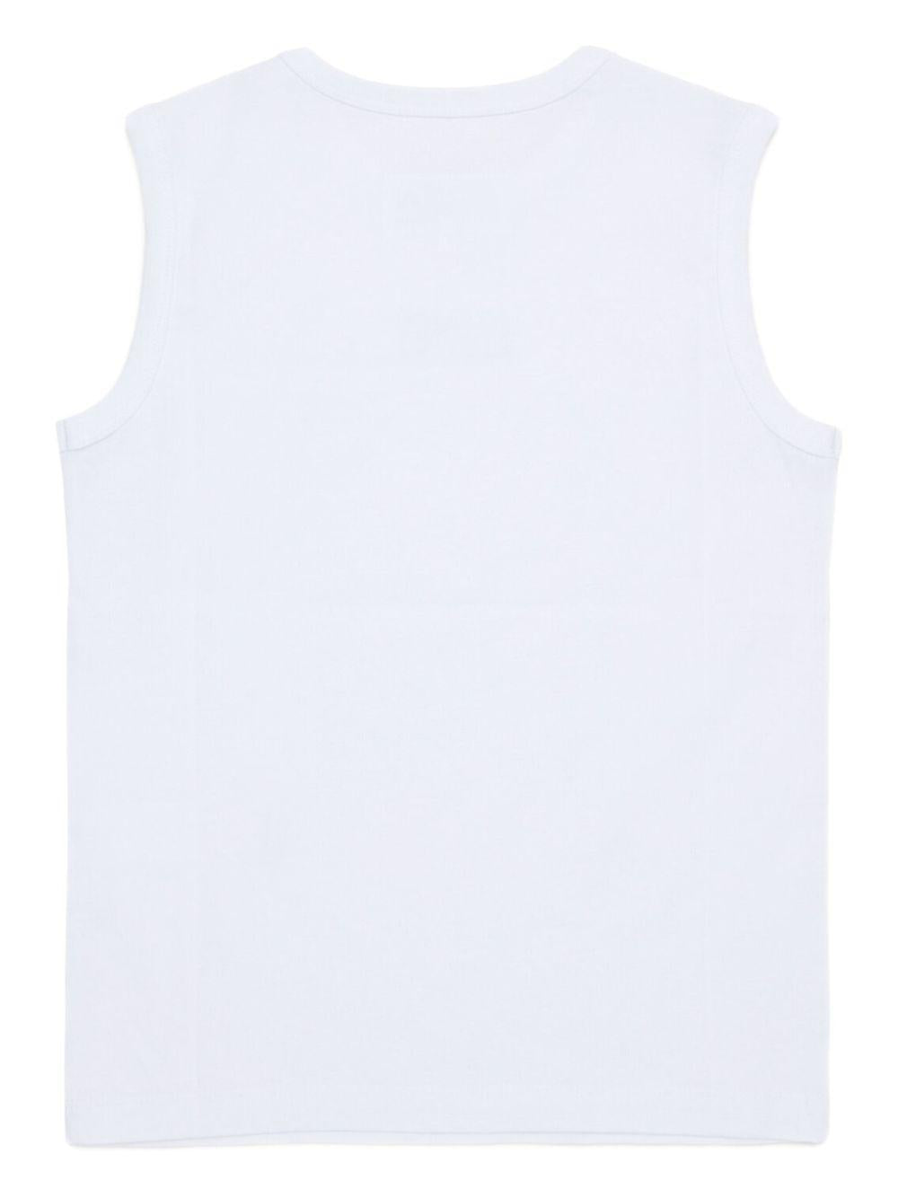 Canotta senza maniche con stampa numerica M60575MM04I M6100 MM6 MAISON MARGIELA KIDS 